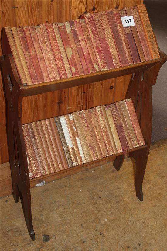Oak Arts and Crafts book shelf(-)